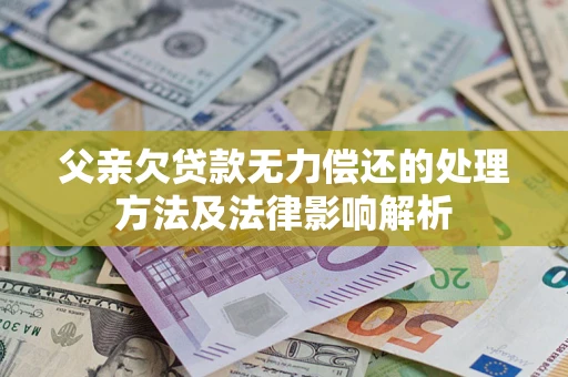 济南父亲欠贷款无力偿还的处理方法及法律影响解析