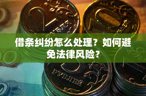 济南借条纠纷怎么处理？如何避免法律风险？