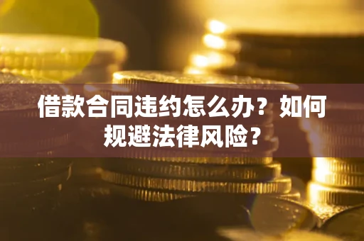 济南借款合同违约怎么办？如何规避法律风险？